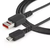 StarTech.com 1 m drošības uzlādes kabelis — USB-A uz Micro USB datu bloķētāja tikai uzlādes kabelis — tikai jaudas uzlādes kabelis tālrunim/planšetdatoram — datu bloķēšanas USB aizsargu adaptera kabelis