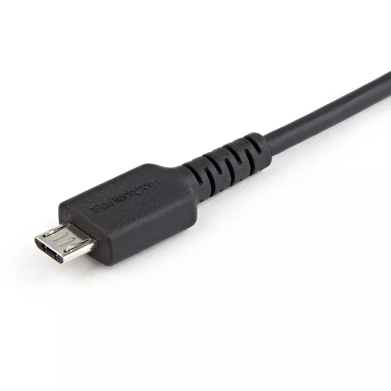 StarTech.com 1 m drošības uzlādes kabelis — USB-A uz Micro USB datu bloķētāja tikai uzlādes kabelis — tikai jaudas uzlādes kabelis tālrunim/planšetdatoram — datu bloķēšanas USB aizsargu adaptera kabelis