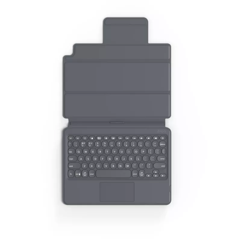 ZAGG tastatūra Pro Keys ar skārienpaliktni-Apple-iPad 10.2-Melns/Pelēks-Vācu