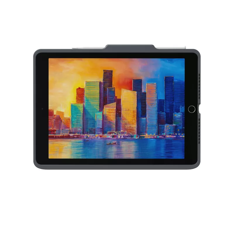 ZAGG tastatūra Pro Keys ar skārienpaliktni-Apple-iPad 10.2-Melns/Pelēks-Vācu