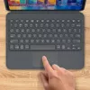 ZAGG tastatūra Pro Keys ar skārienpaliktni-Apple-iPad 10.2-Melns/Pelēks-Vācu