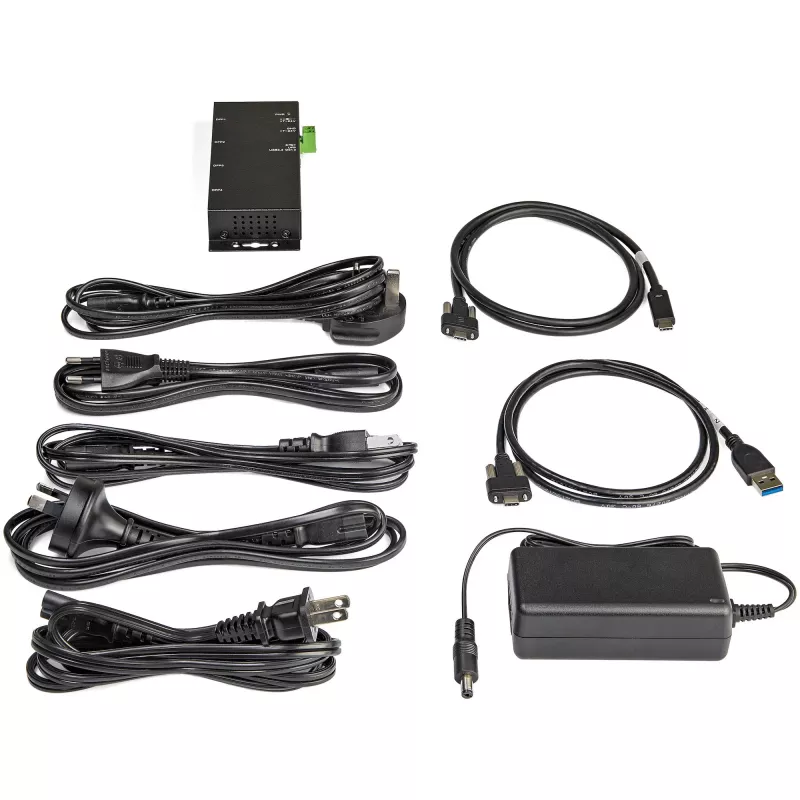 StarTech.com 4 portu USB C centrmezgls 10 Gbps - metāla industriālais USB-C centrmezgls - 2x USB-C un 2x USB-A - ESD aizsardzība pret pārspriegumu - USB-C vai USB-A resursdators - pašdarbināms montējams USB 3.2 Gen 2 Type-C centrmezgls