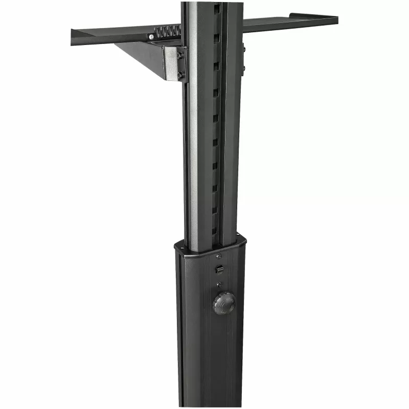 StarTech.com mobilo darbstaciju ratiņi ar monitora stiprinājumu, CPU/datora turētāju, tastatūras paliktni – ergonomiski augstumā regulējami galda datora ratiņi – ripojoša mobila stāvdarbstacija uz riteņiem