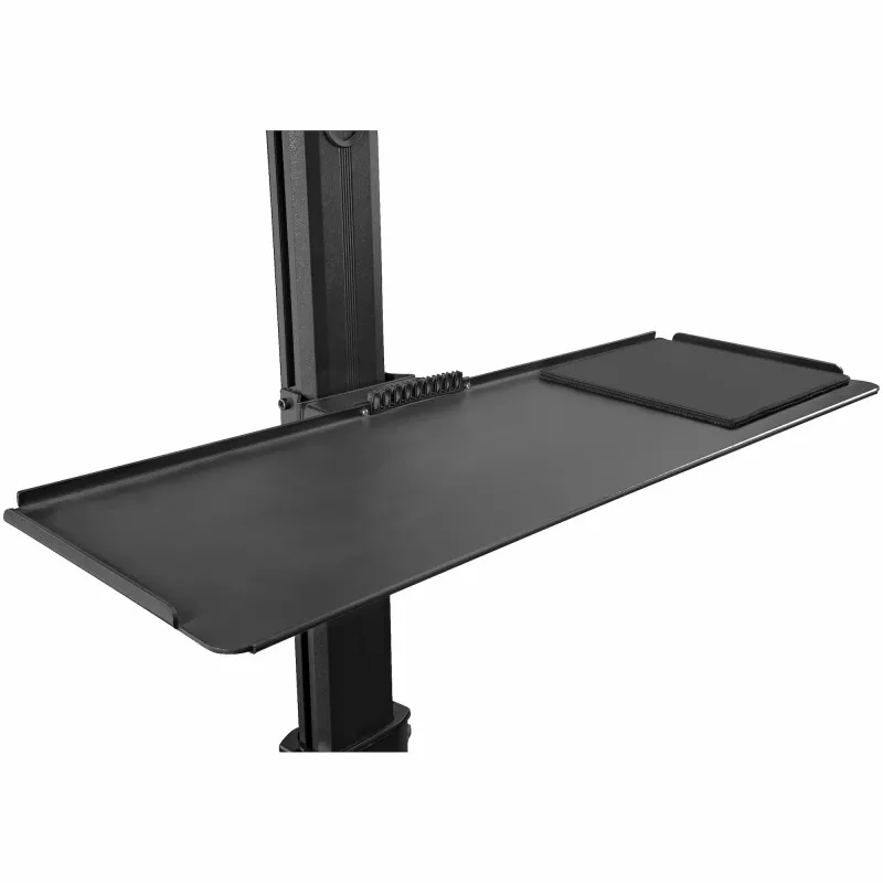 StarTech.com mobilo darbstaciju ratiņi ar monitora stiprinājumu, CPU/datora turētāju, tastatūras paliktni – ergonomiski augstumā regulējami galda datora ratiņi – ripojoša mobila stāvdarbstacija uz riteņiem