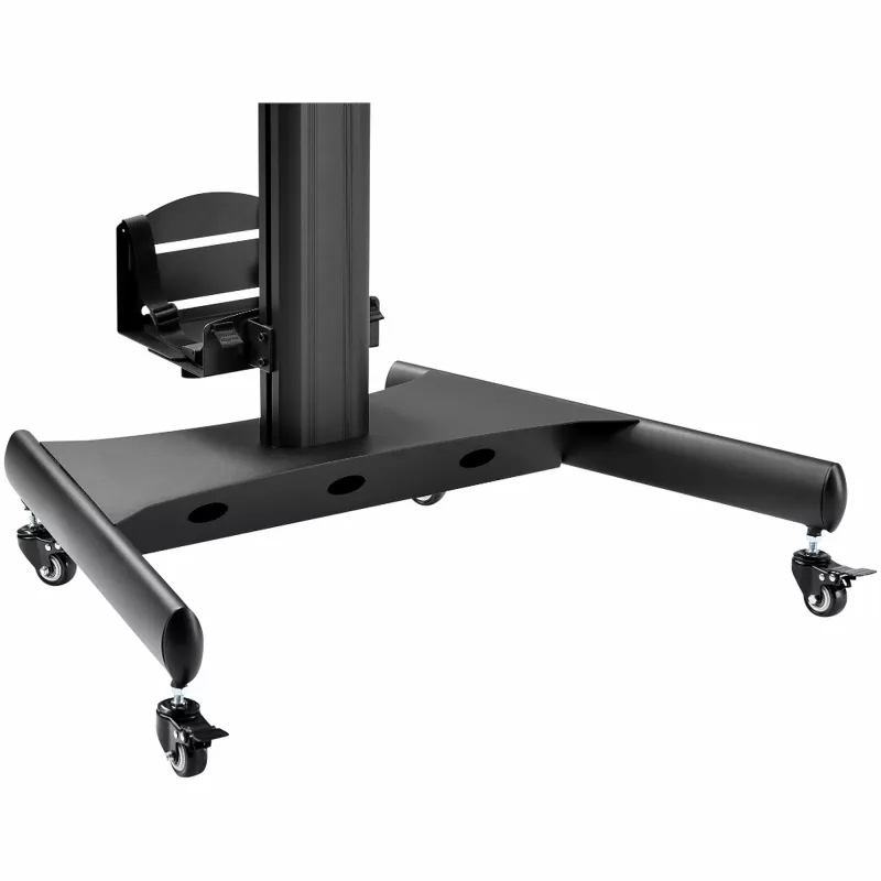 StarTech.com mobilo darbstaciju ratiņi ar monitora stiprinājumu, CPU/datora turētāju, tastatūras paliktni – ergonomiski augstumā regulējami galda datora ratiņi – ripojoša mobila stāvdarbstacija uz riteņiem