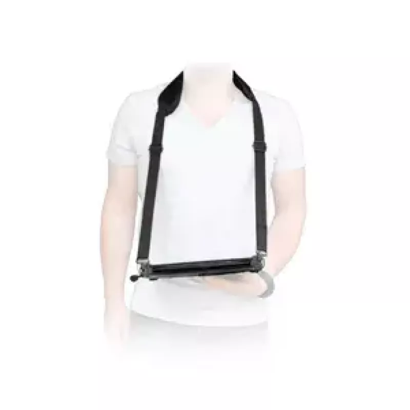 Plecu siksna Mobilis ERGONOMIC SHOULDER STRAP Laptop Melns Carabiner