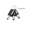 plāns Rotating Security Lock Key Mobilis 001325 T Lock Balta