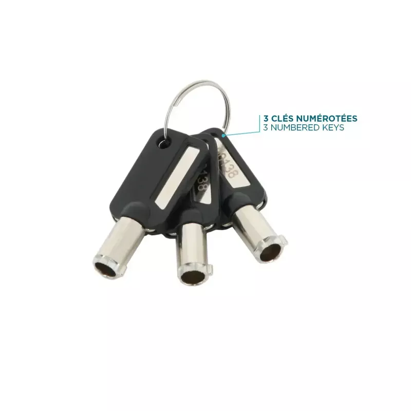 plāns Rotating Security Lock Key Mobilis 001325 T Lock Balta