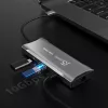 j5create JCD393 4K60 Elite USB-C® 10Gbps Mini Dock, Space pelēka
