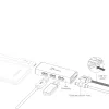 USB centrmezgls j5create JUH340 4 portu USB 3.0 melns alumīnijs