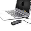 USB centrmezgls j5create JUH340 4 portu USB 3.0 melns alumīnijs