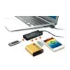 USB centrmezgls j5create JUH340 4 portu USB 3.0 melns alumīnijs