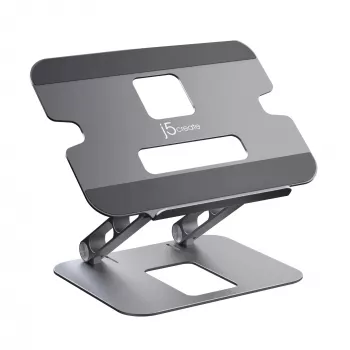 Klēpjdatora un planšetdatora statīvs j5create JTS127-N Multi-Angle Aluminium Melns Pelēks