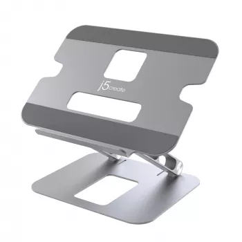 Klēpjdatora un planšetdatora statīvs j5create JTS127-N Multi-Angle Aluminium Melns Pelēks