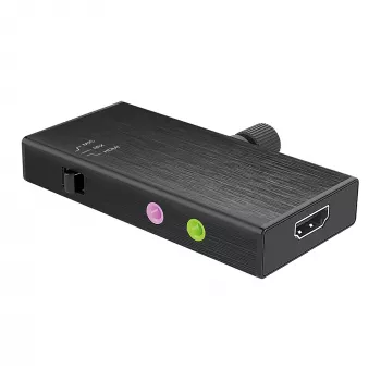 j5create JVA02 Tiešraides uztveršanas adapteris HDMI™ uz USB-C™ ar strāvas padevi, melns