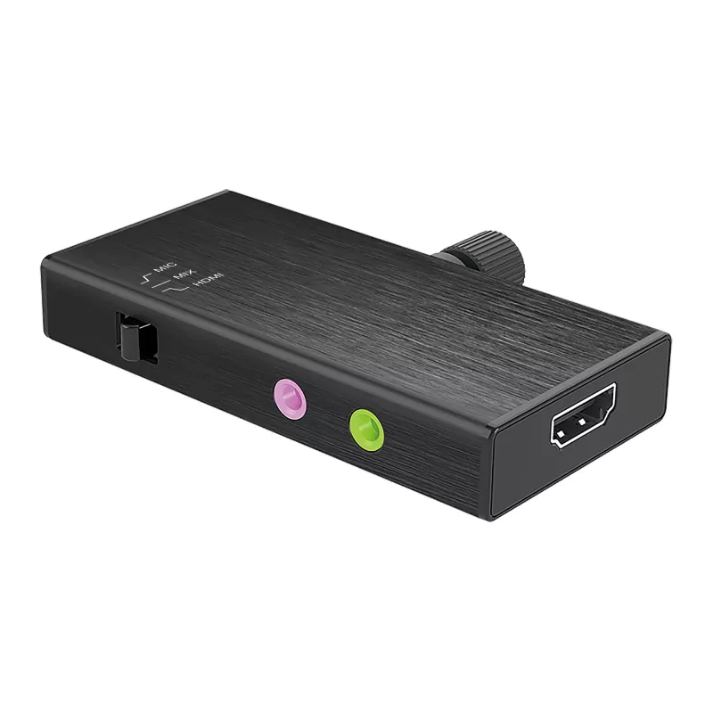 j5create JVA02 Tiešraides uztveršanas adapteris HDMI™ uz USB-C™ ar strāvas padevi, melns