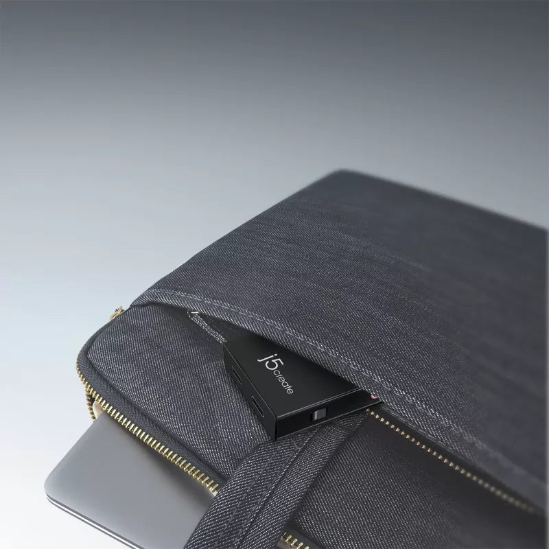 j5create JVA02 Tiešraides uztveršanas adapteris HDMI™ uz USB-C™ ar strāvas padevi, melns