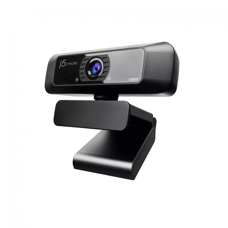 j5create JVCU100 USB™ HD tīmekļa kamera ar 360° rotāciju, 1080p video uzņemšanas izšķirtspēja, melna
