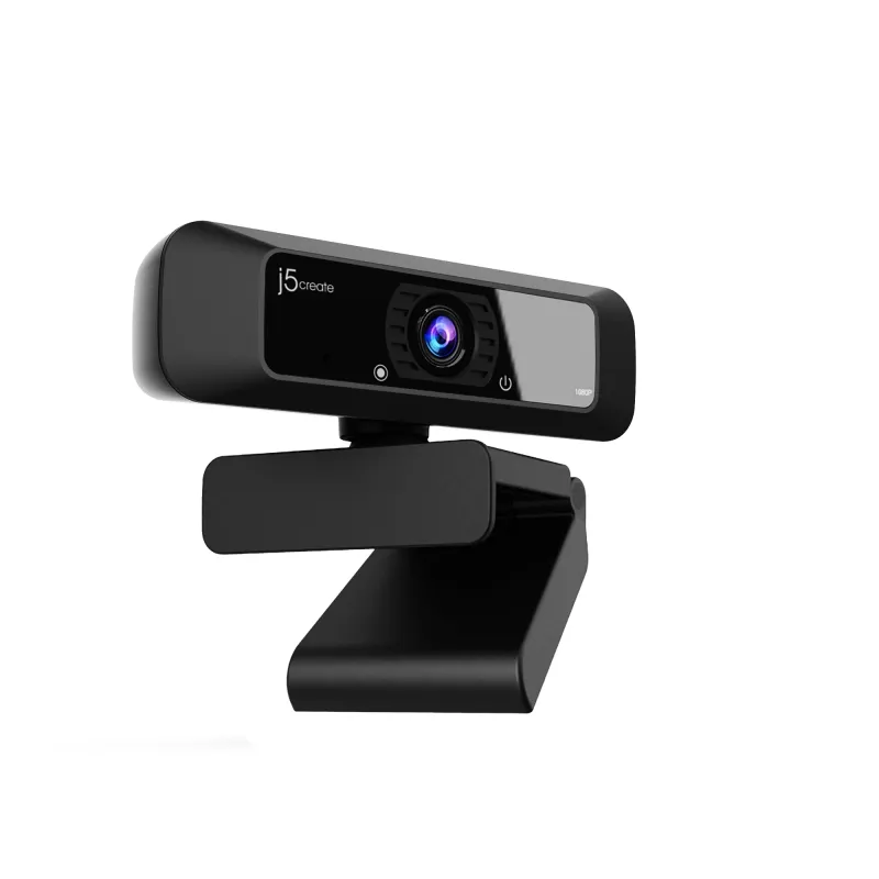 j5create JVCU100 USB™ HD tīmekļa kamera ar 360° rotāciju, 1080p video uzņemšanas izšķirtspēja, melna