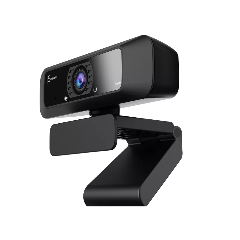 j5create JVCU100 USB™ HD tīmekļa kamera ar 360° rotāciju, 1080p video uzņemšanas izšķirtspēja, melna