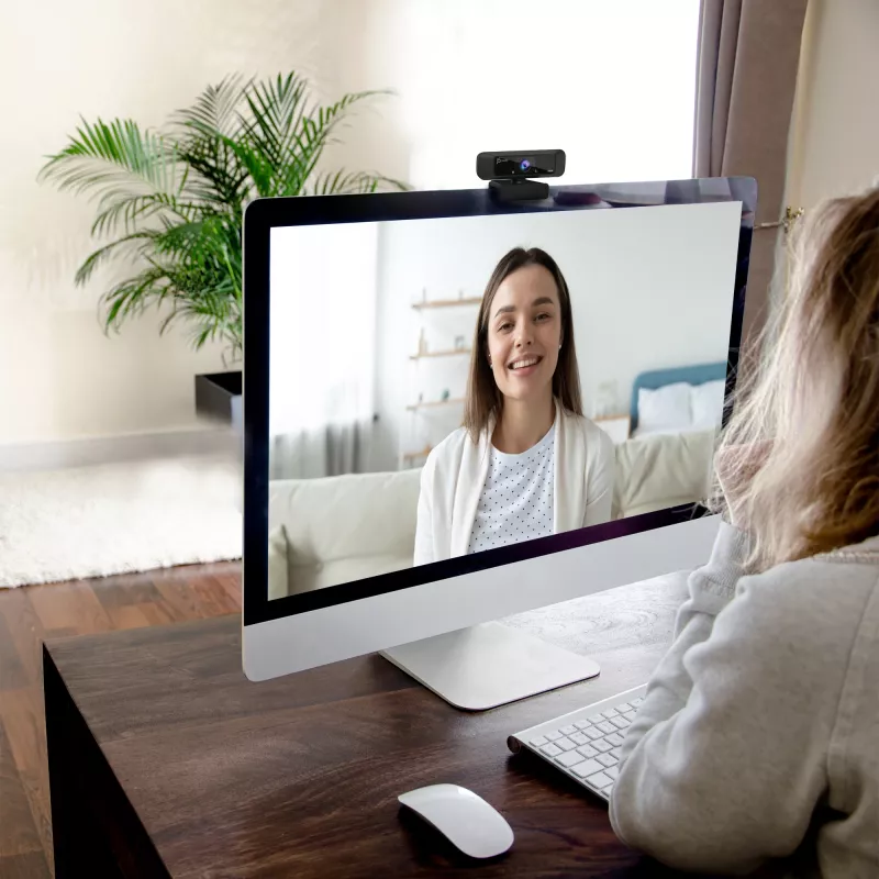 j5create JVCU100 USB™ HD tīmekļa kamera ar 360° rotāciju, 1080p video uzņemšanas izšķirtspēja, melna