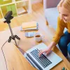 j5create JVCU100 USB™ HD tīmekļa kamera ar 360° rotāciju, 1080p video uzņemšanas izšķirtspēja, melna