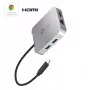 j5create JCD391 4K60 Elite USB-C® PD vairāku pieslēgvietu adapteris, sudraba krāsa
