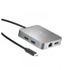 j5create JCD391 4K60 Elite USB-C® PD vairāku pieslēgvietu adapteris, sudraba krāsa