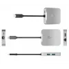 j5create JCD391 4K60 Elite USB-C® PD vairāku pieslēgvietu adapteris, sudraba krāsa