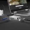 j5create JCD391 4K60 Elite USB-C® PD vairāku pieslēgvietu adapteris, sudraba krāsa