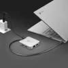 j5create JCD391 4K60 Elite USB-C® PD vairāku pieslēgvietu adapteris, sudraba krāsa