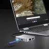 j5create JCD391 4K60 Elite USB-C® PD vairāku pieslēgvietu adapteris, sudraba krāsa