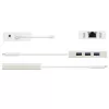 j5create JCH471 USB-C™ Gigabit Ethernet & Hub Multi Adapter, Metālisks šampanietis