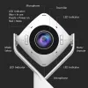 j5create JVCU360 360° visapkārtējā tīmekļa kamera, 1080p video uzņemšanas izšķirtspēja, balta un melna