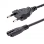 StarTech.com 3m (10 pēdu) klēpjdatora strāvas vads, EU kontaktdakša uz C7, 2.5A 250V, 18AWG, klēpjdatora rezerves vads, printera strāvas kabelis, klēpjdatora lādētāja vads, klēpjdatora strāvas bloka vads, melns