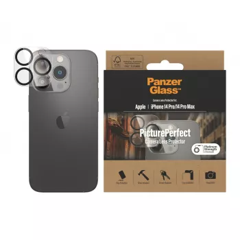 Kameras objektīva aizsargs PanzerGlass Apple iPhone 14 Pro 14 Pro Max Skrāpējumiem Triecieniem Izturīgs