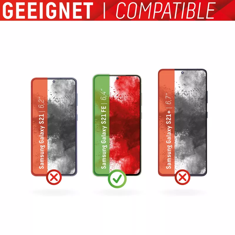 Displex Smart Glass (9H) Samsung Galaxy S21 FE, montāžas uzlīme, neplīstošs, īpaši plāns, neredzams