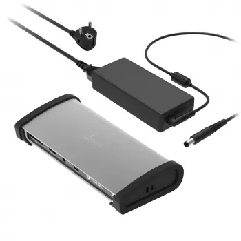 j5create JTD562 - 8K Thunderbolt™ 4 dokstacija - ES, vadu, Thunderbolt 4, 96 W, 3,5 mm, 10,100,1000 Mbit/s, pelēka