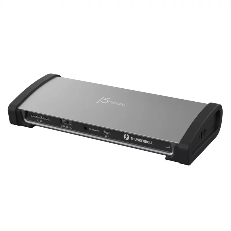 j5create JTD562 - 8K Thunderbolt™ 4 dokstacija - ES, vadu, Thunderbolt 4, 96 W, 3,5 mm, 10,100,1000 Mbit/s, pelēka
