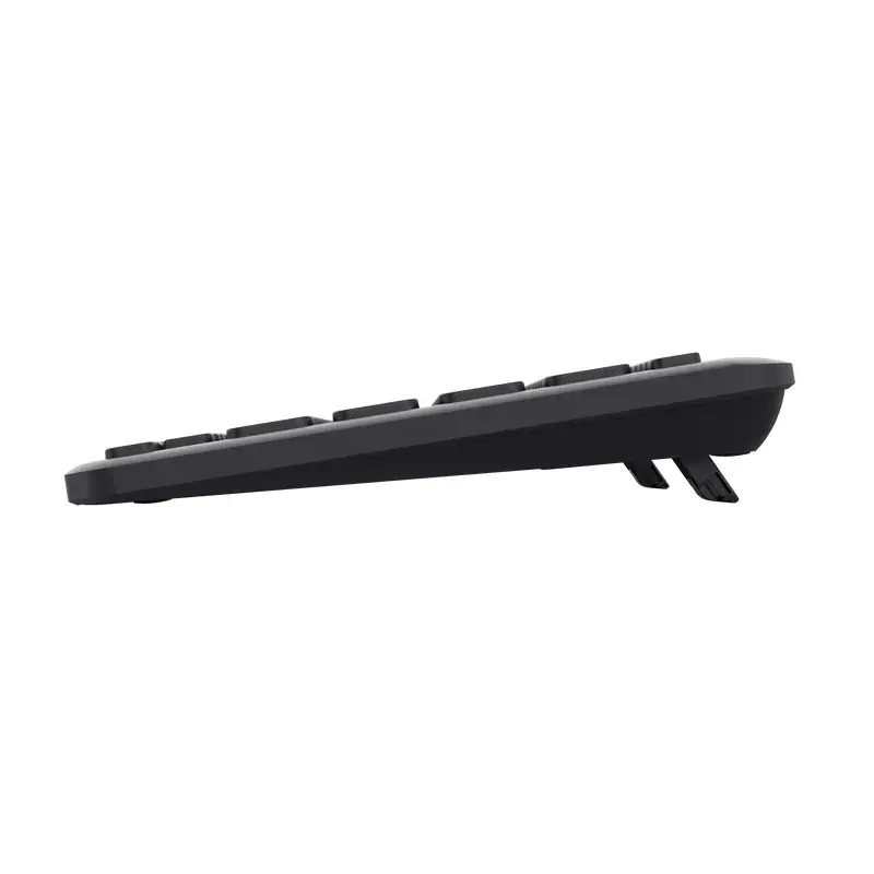 Trust Lyra tastatūra birojam USB RF bezvadu Bluetooth vācu melna bez ciparu bloka