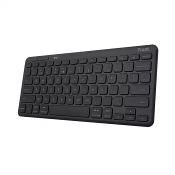 Trust Lyra tastatūra birojam USB RF bezvadu Bluetooth vācu melna bez ciparu bloka