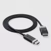 ALOGIC FUDPHD2-SGR video adaptera kabelis 2 m DisplayPort HDMI Melns Pelēks