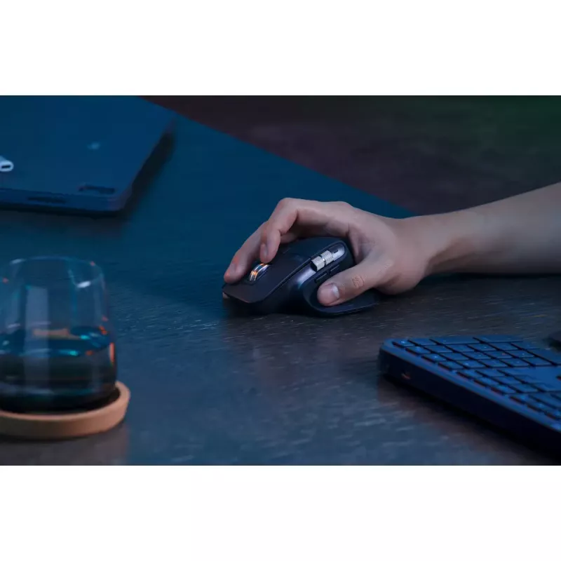 Logitech MX Keys S tastatūra universāla RF bezvadu + Bluetooth AZERTY beļģu grafīta krāsā