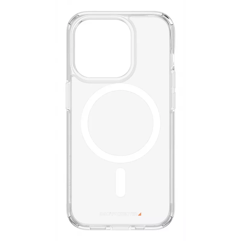 PanzerGlass ® HardCase Transparent w. balta MagSafe & D3O® iPhone 15 Pro