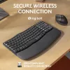 Logitech Wave Keys for Business ergonomiskā tastatūra pilna izmēra bezvadu
