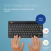 R-Go Tools Ergonomiskā tastatūra R-Go Compact Break, kompakta tastatūra ar pārtraukuma programmatūru, QWERTZ (DE), Bluetooth, melna