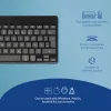 R-Go Tools Ergonomiskā tastatūra R-Go Compact Break, kompakta tastatūra ar pārtraukuma programmatūru, QWERTZ (DE), Bluetooth, melna