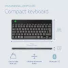 R-Go Tools Ergonomiskā tastatūra R-Go Compact Break, kompakta tastatūra ar pārtraukuma programmatūru, QWERTZ (DE), Bluetooth, melna