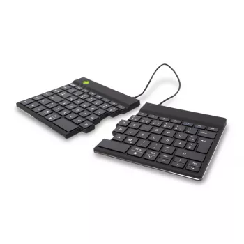 R-Go Tools ergonomiskā tastatūra R-Go Split Break ar pārtraukumu programmatūru, ergonomiska dalītā tastatūra, QWERTZ (DE), Bluetooth, melna