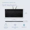 R-Go Tools ergonomiskā tastatūra R-Go Split Break ar pārtraukumu programmatūru, ergonomiska dalītā tastatūra, QWERTZ (DE), Bluetooth, melna